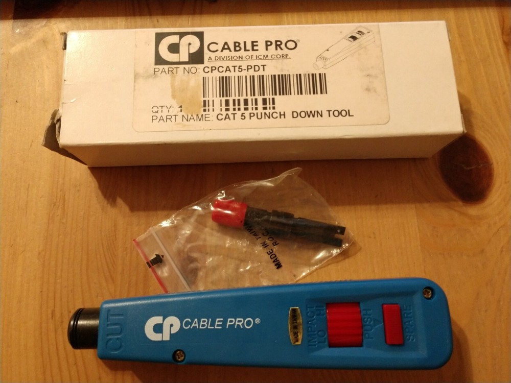 Cable Pro CPCAT5-PDT Punch Down Tool Industrial