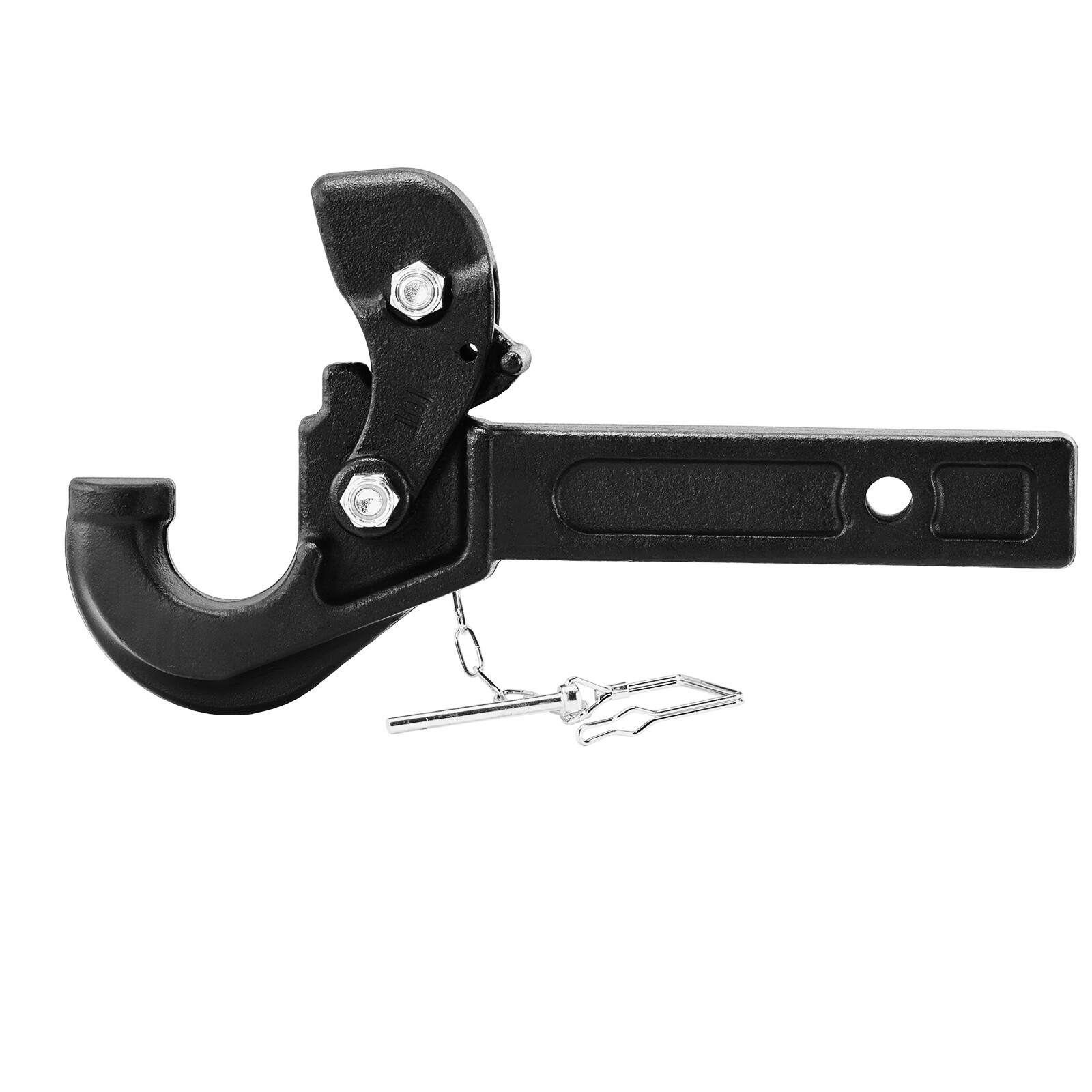 Pintle Hitch 2 inches Receiver Hook for 2.5 to 3 inches Lunette Ring 20000 lbs