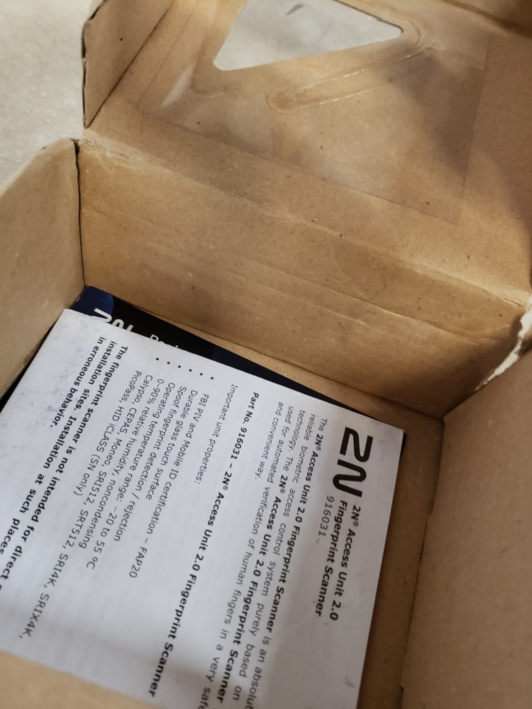 2N Access Unit 2.0 Fingerprint Reader (02263-001)