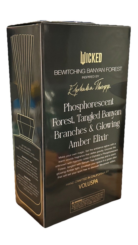 Wicked VOLUSPA Bewitching Banyan Forest Reed Diffuser NIB Universal Studios
