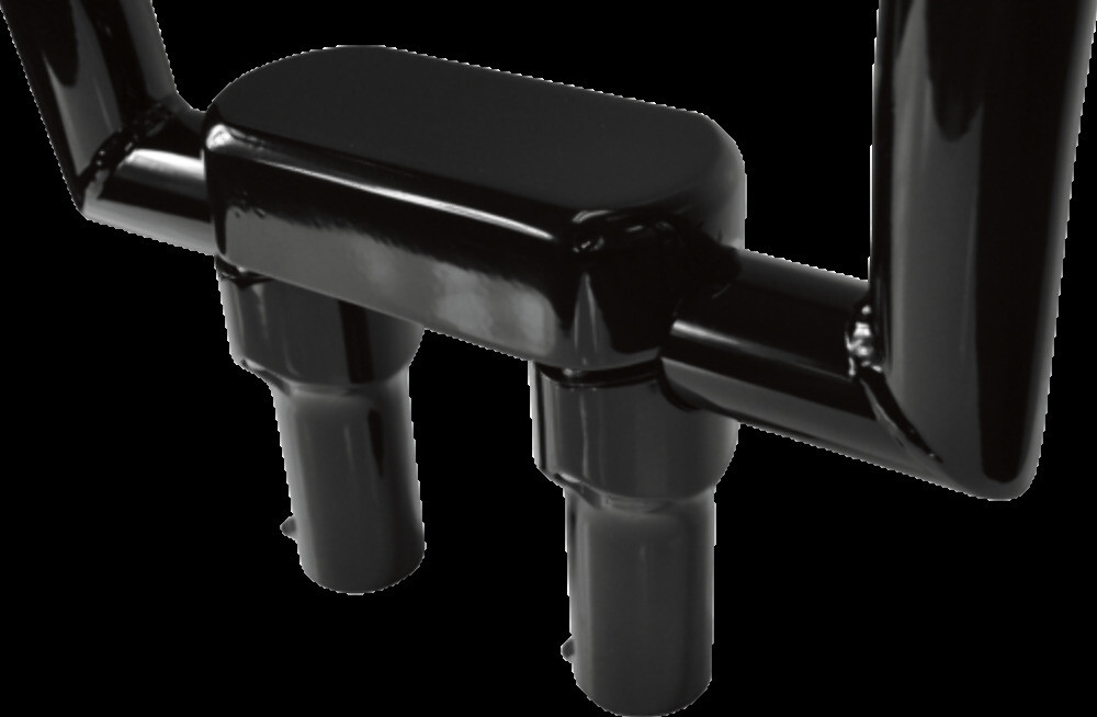 LA CHOPPERS LA-7442-04B RISERS W/SOLID TOP 4" BK