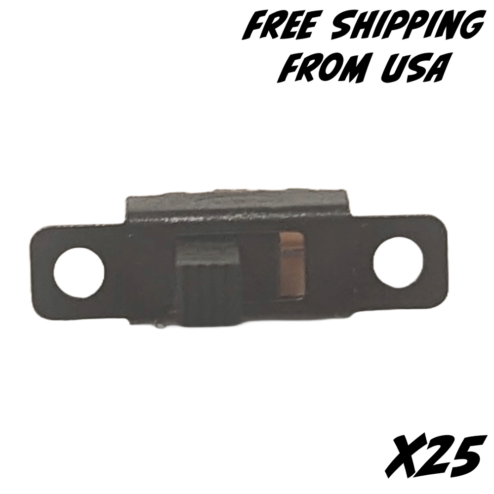 25x 2 Position SPDT Panel Mount Micro Slide Switch Latching Toggle Switch - NEW