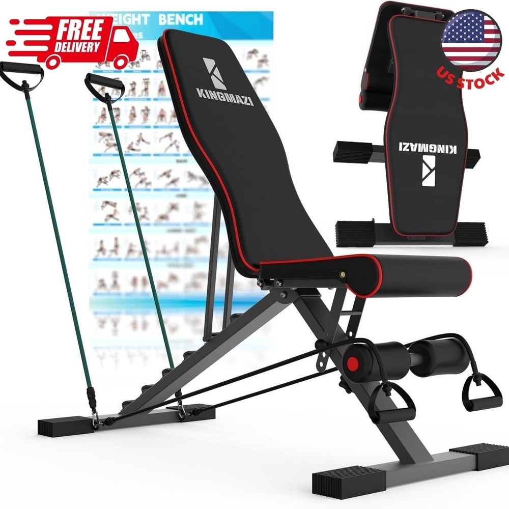 Adjustable Weight Bench, Exercise Workout Bench for Full Body Workout