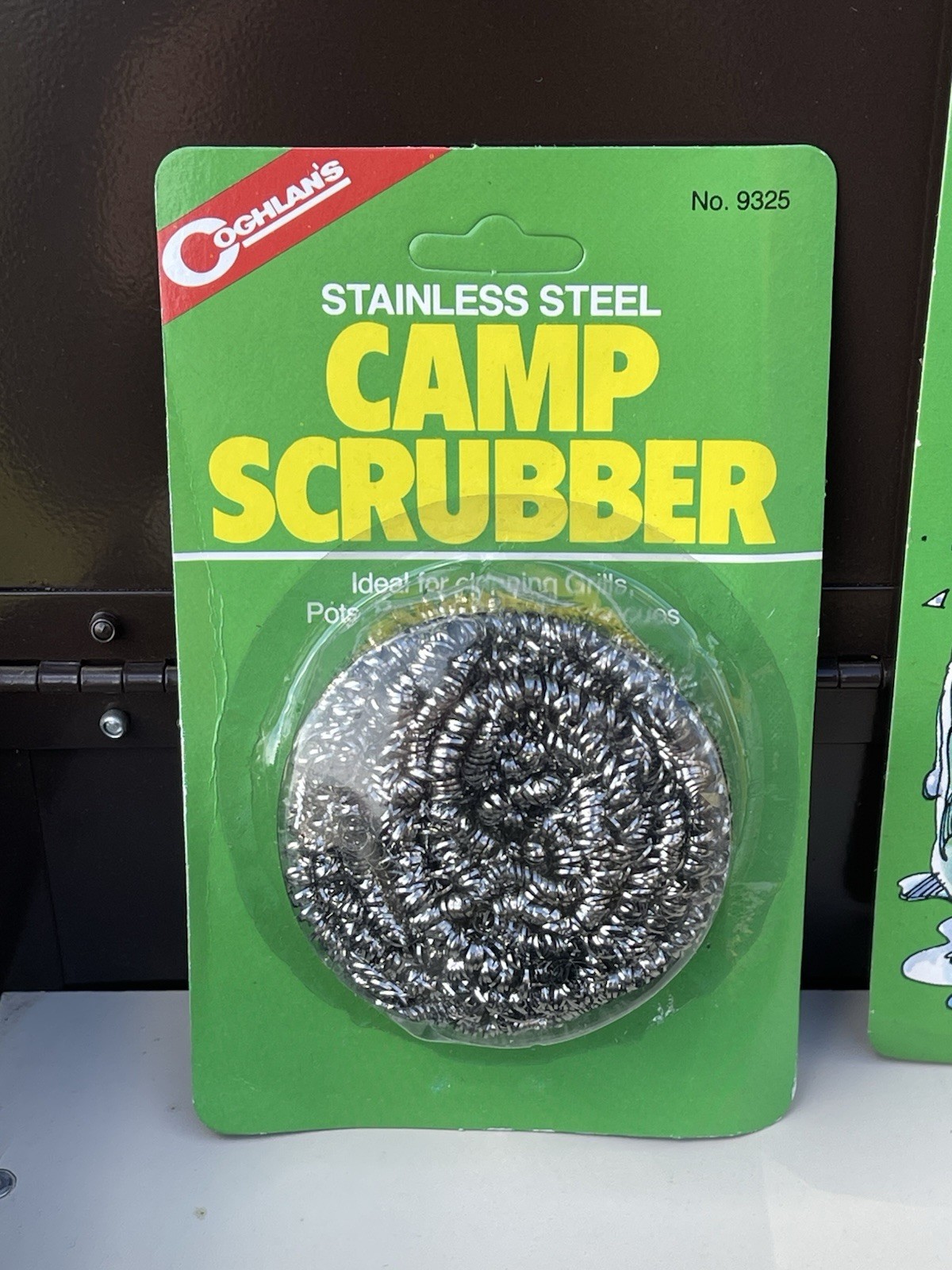 VTG Metal Chuck Box Camping Kitchen Storage Trunk w/ Contents Brown