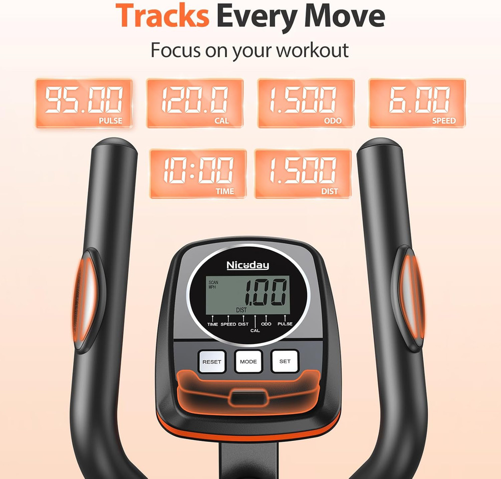 Elliptical Machine, Elliptical Exercise Machine for Home with Hyper-Quiet Magnet