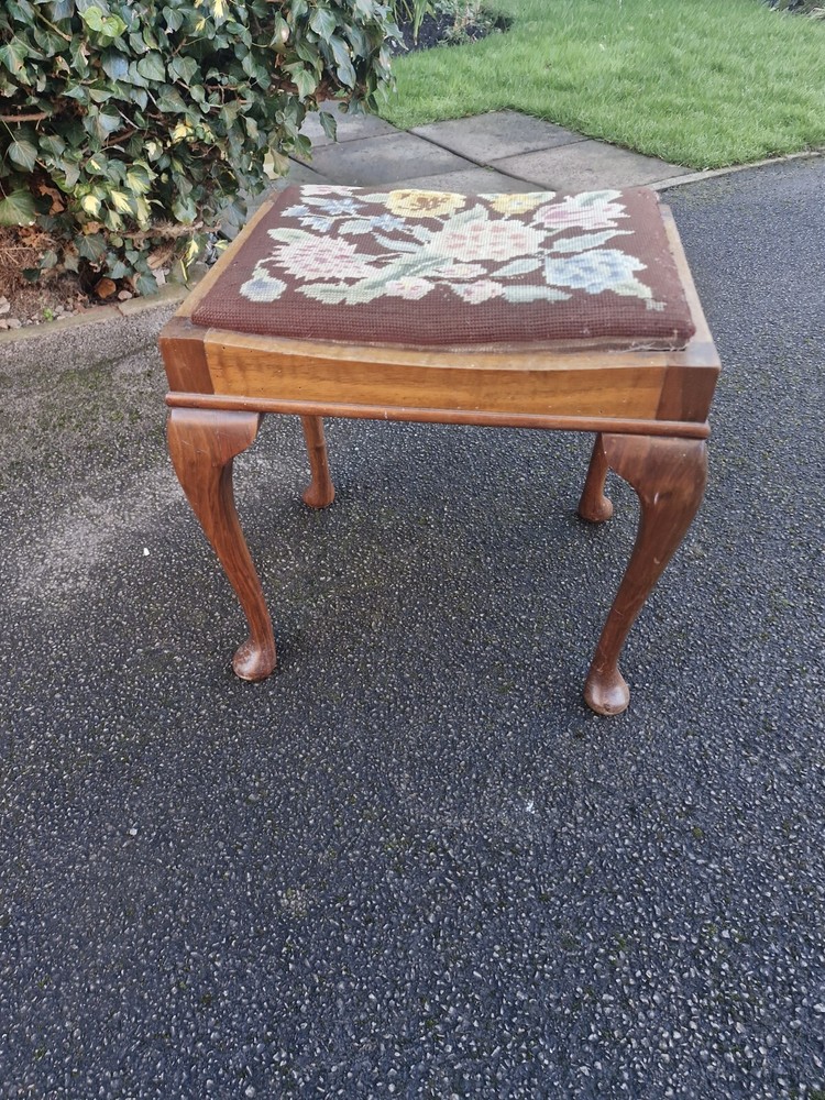 Georgian Needlepoint Stool