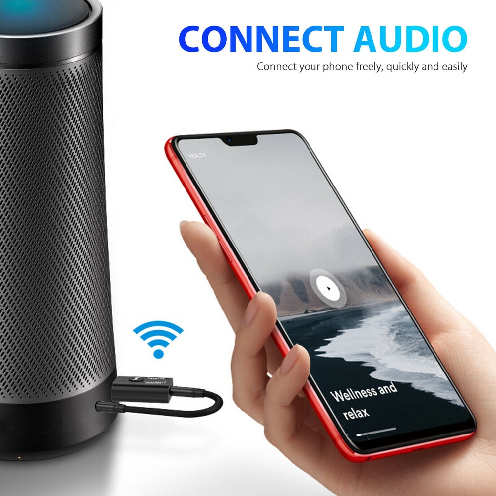 Wireless USB Bluetooth 5.0 Audio Transmitter Receiver Adapter 3.5mm For TV Car