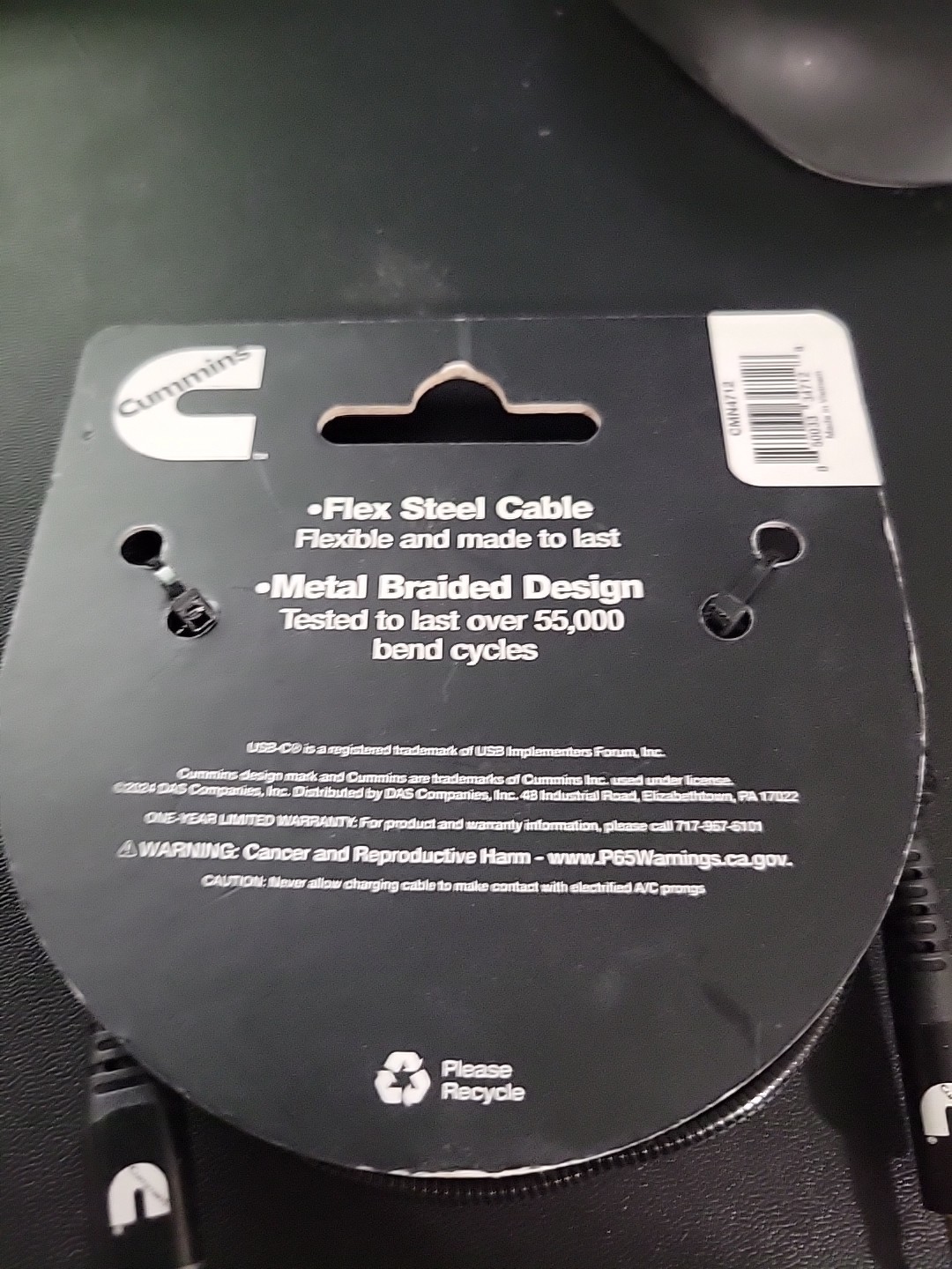 Cummins CMN4712 Usb C To Male 3.5mm o Aux Cable, Mfi Certified, 4 Ft. for Audi