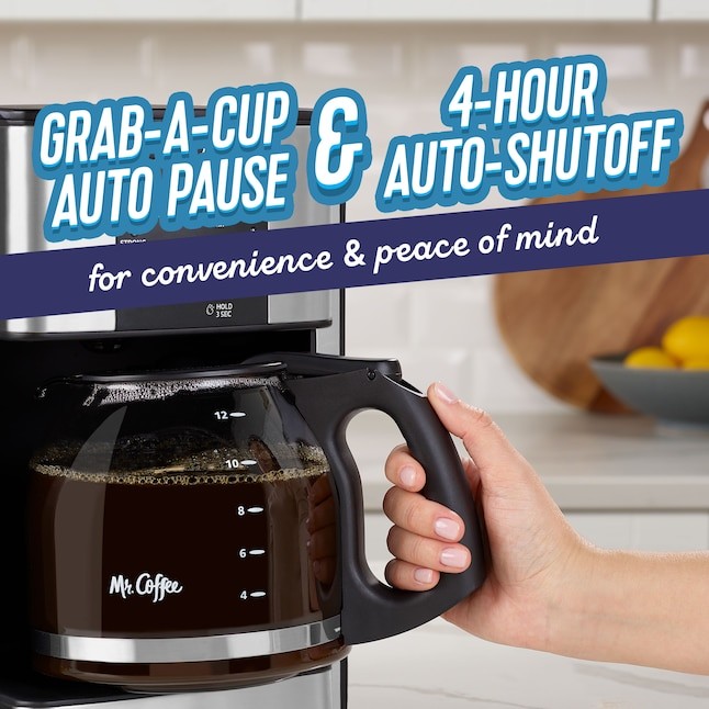 Mr. Coffee 12 -Cup Programmable Residential Pour over coffee maker Automatic