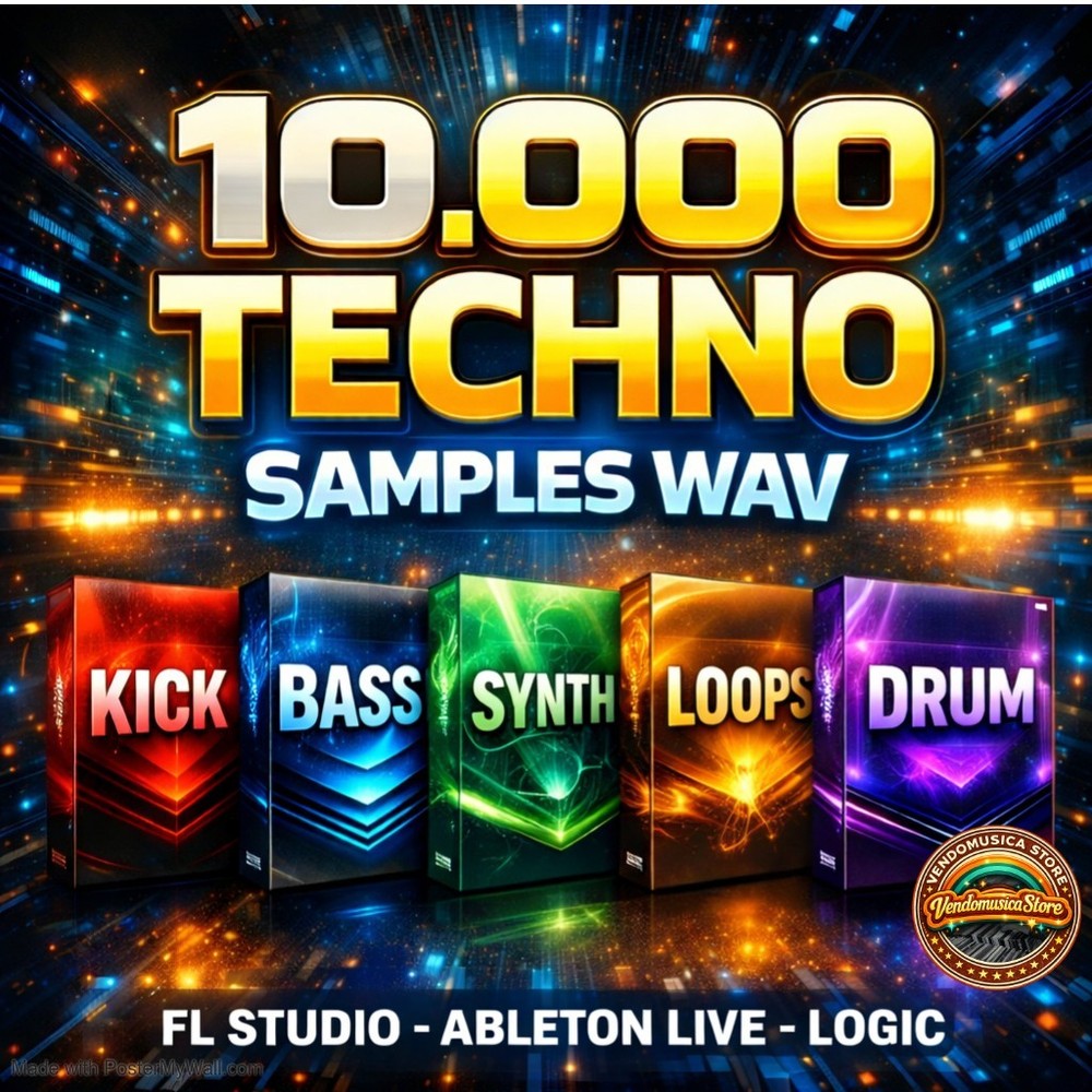 TECHNO BUNDLE SAMPLE PACK - 25 PACK - WAV - KICKS, LOOPS, FX, MELODIC, 16 GIGA