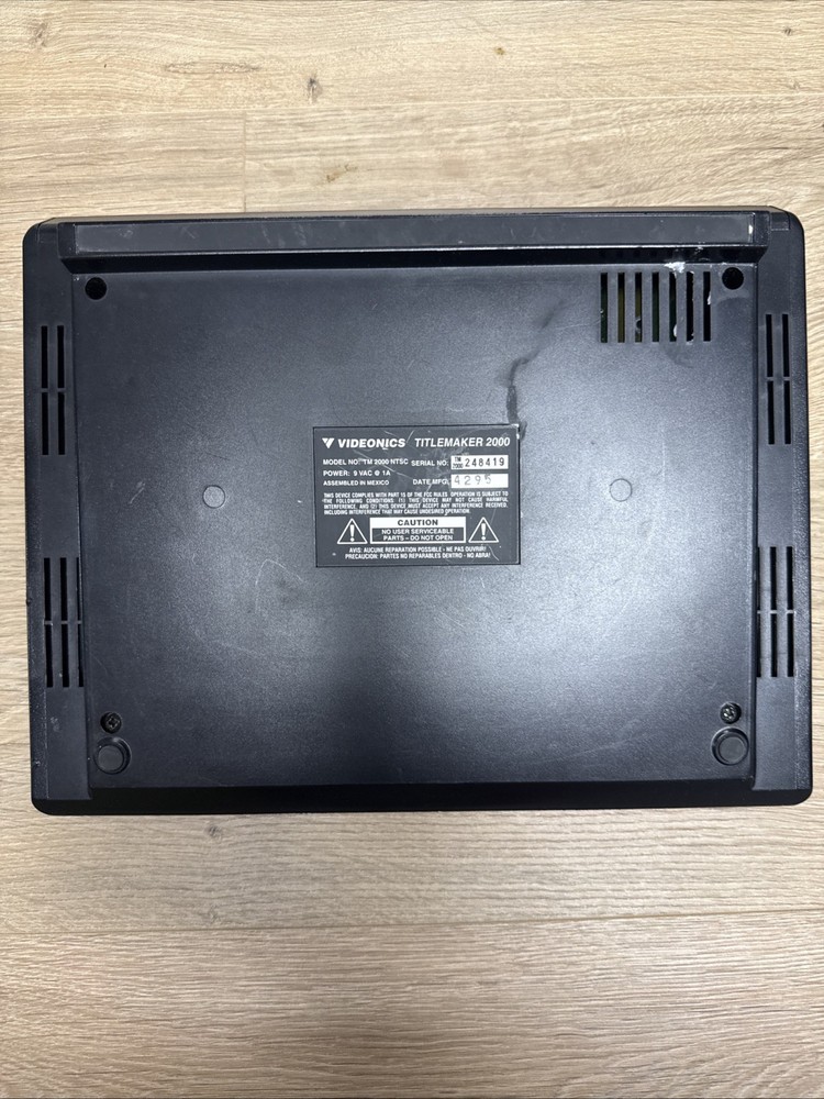 Videonics Video Titlemaker 2000 Model TM 2000 NTSC