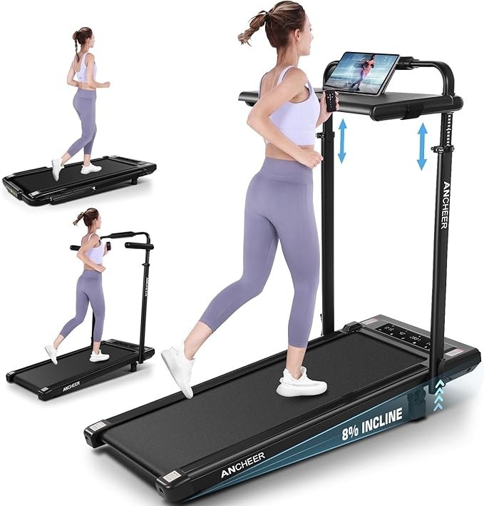 Treadmill with 12 programs Suitable for Home&Office Max 7.5MPH,Foadble Treadmill