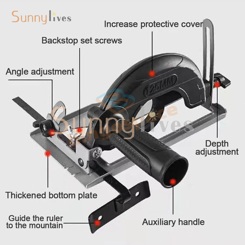 Variable Angle Grinder Cutting Machine Conversion Tool 0-45 ° adjustable