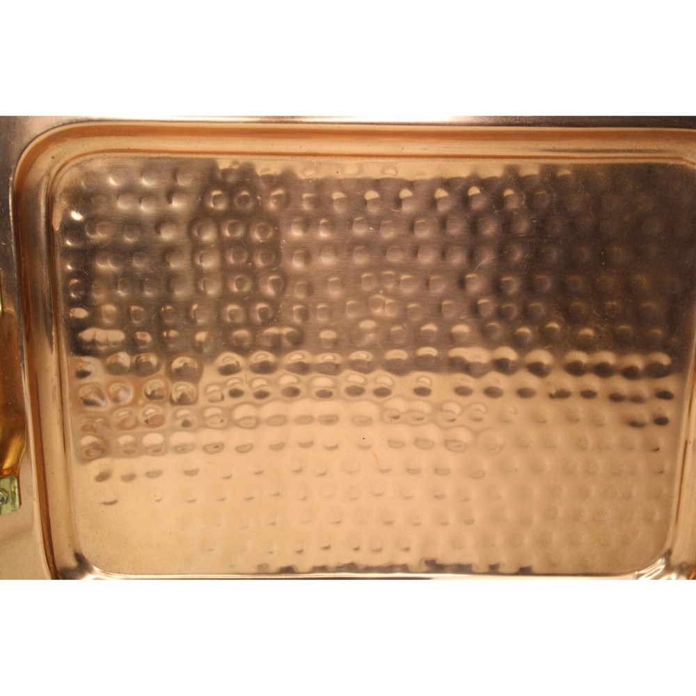 Faux Hammered Copper Serving Tray Palm Restaurant