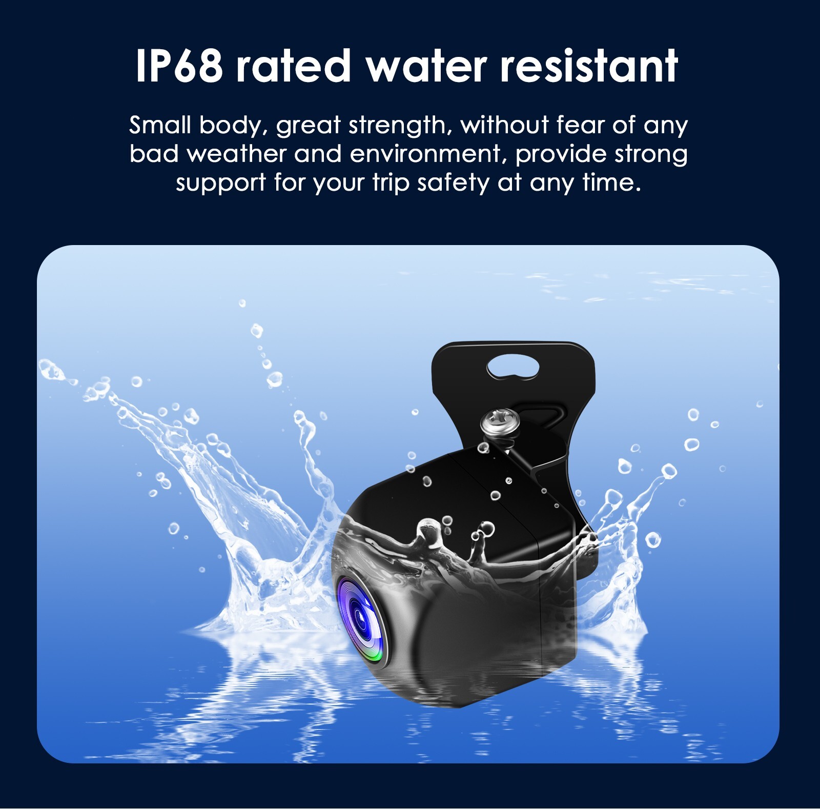 CCD HD 170° Night Vision Car Rear View Reverse Backup Parking Camera Waterproof