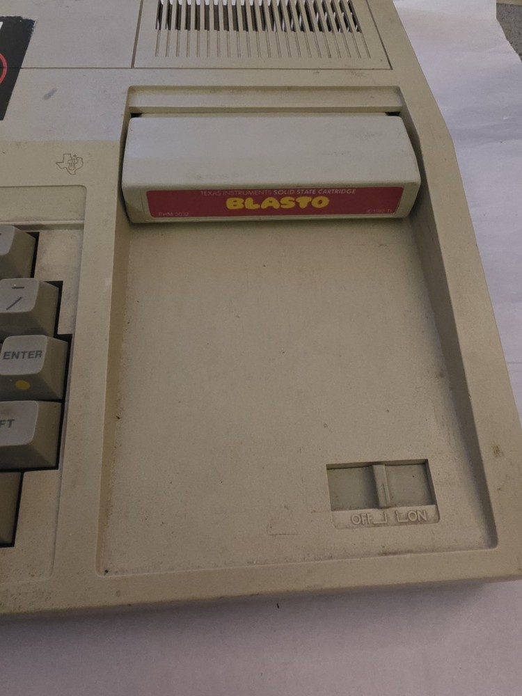 Texas Instruments 99/4a Home Computer UNTESTED With 3 Games & Paddles , "Read"
