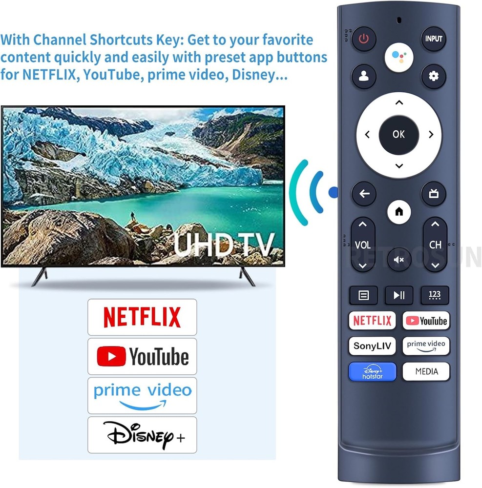 ERF3T90H Replacement Voice Remote Control Compatible for Hisense Android...