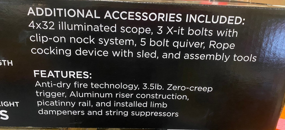 ***DAMAGED STRING*** Xpedition Archery Xtraction 400X Crossbow