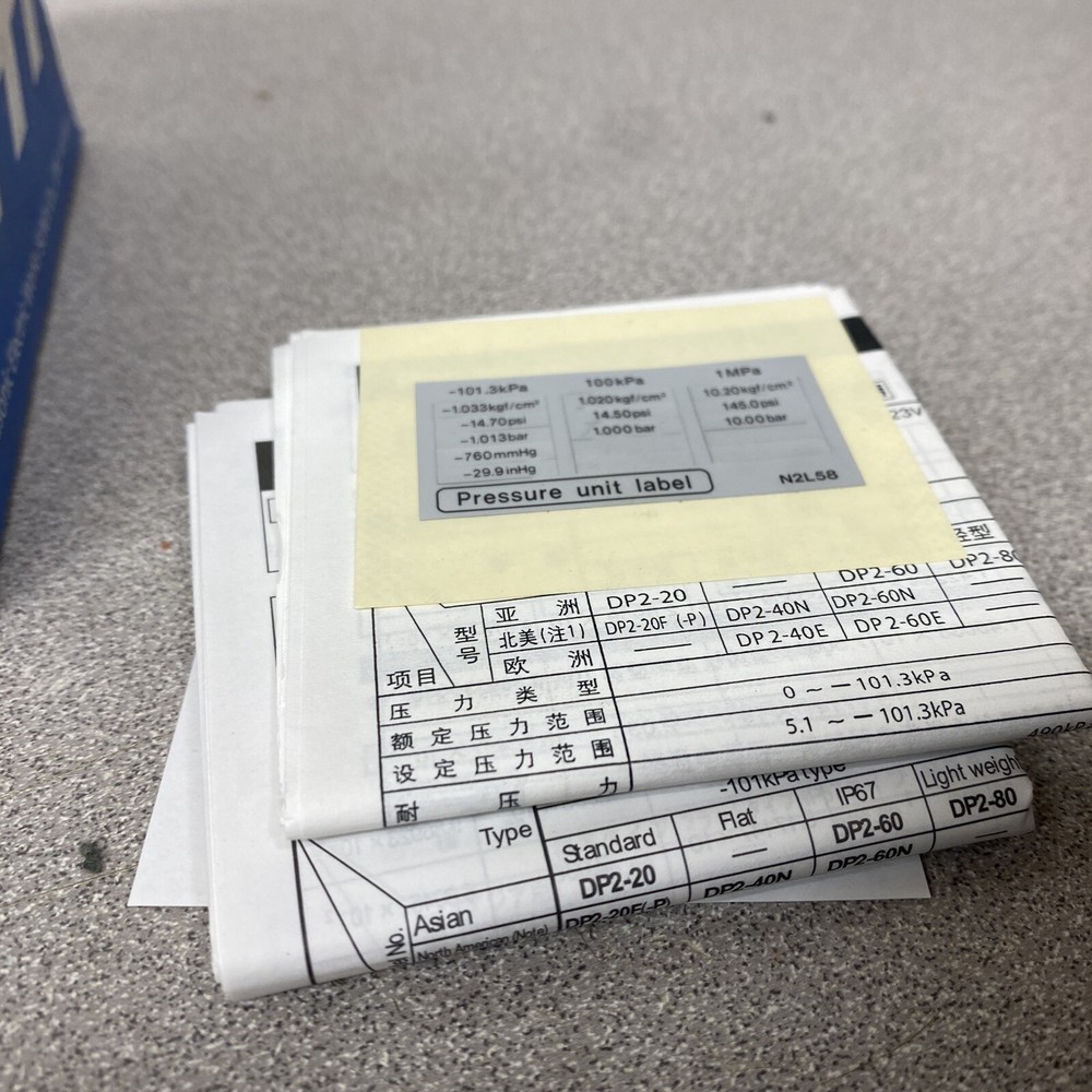 NEW Panasonic DP2-60E Digital Pressure Sensor