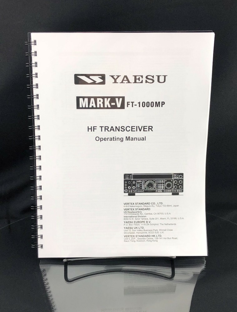 Yaesu FT-1000MP Mark-V Instruction Manual Operating Guide Coil Bound