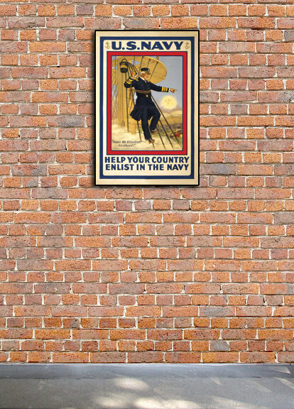US Navy - Help Your Country - Enlist in the Navy WWI Enlistment Poster - 24x36