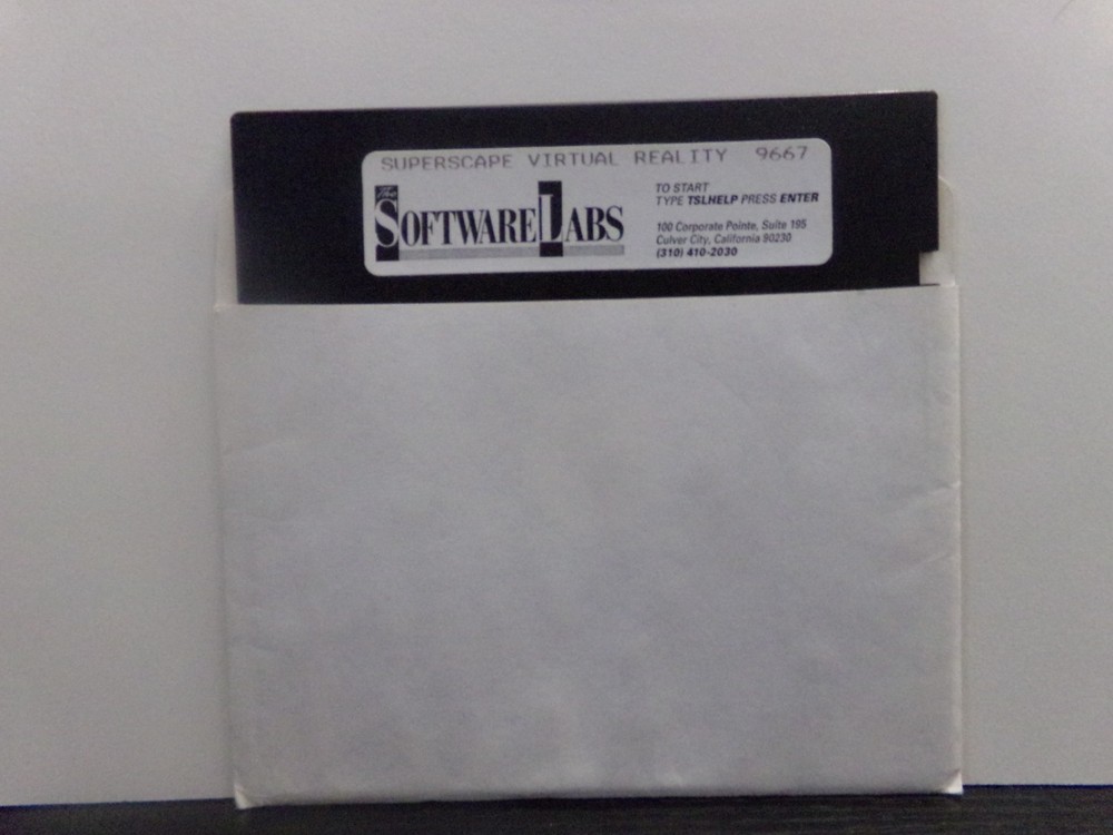SoftwareLabs Superscape Virtual Reality Floppy Disk