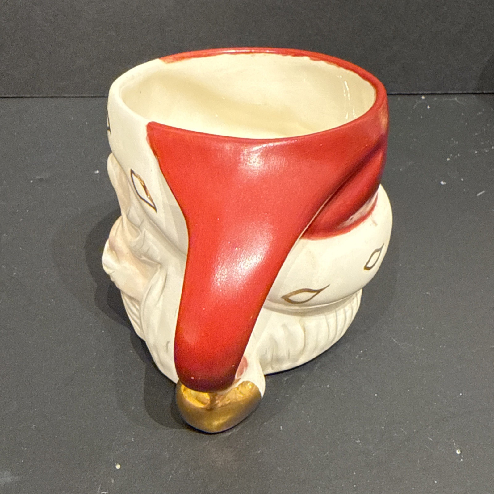Vintage Santa Mugs Set Of 4 HH Style Made In Japan, 2.75” Tall