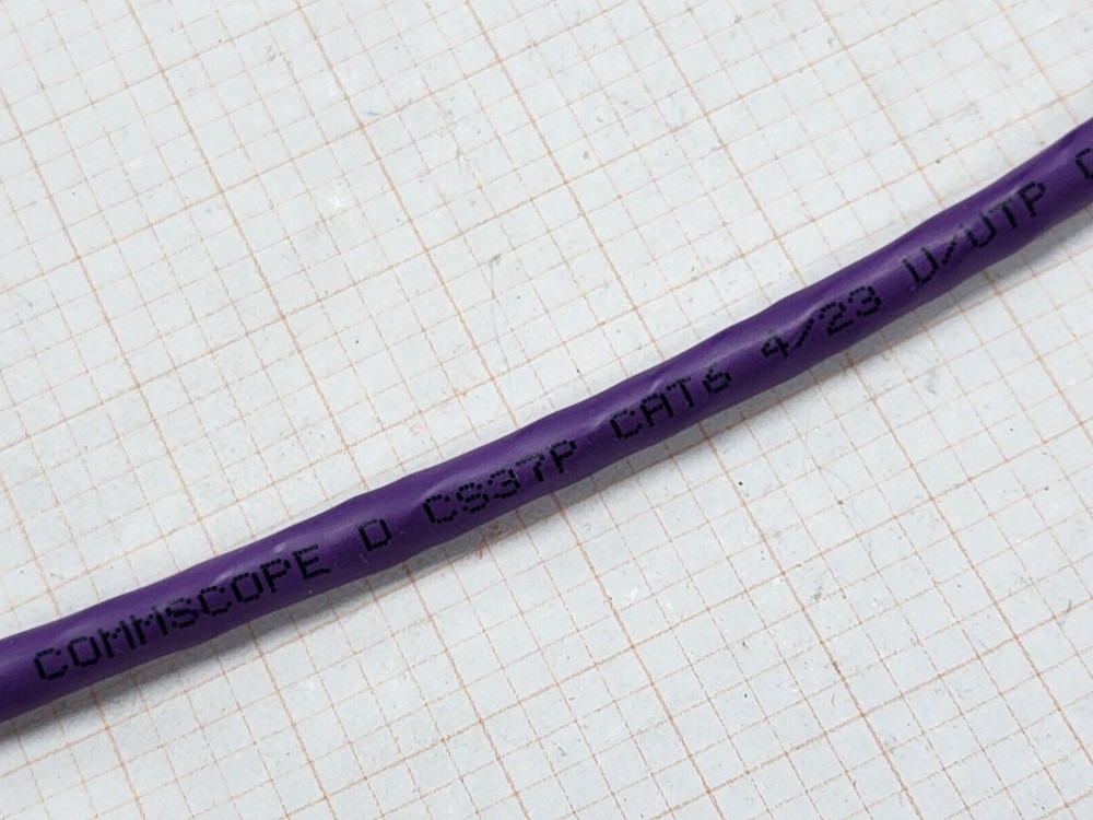 Commscope CS37P 23/4P Cat6 U/UTP WebTrak Plenum Network Cable CMP Violet /100ft