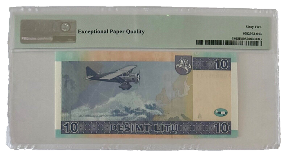 LITHUANIA - PICK 68 - 10 LITU - 2007 - GEM UNC
