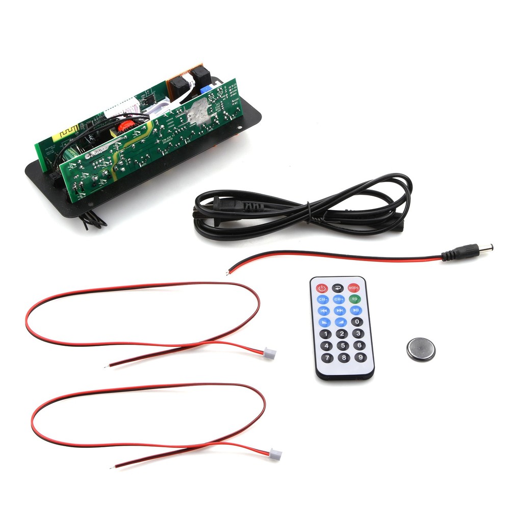 1set Audio Amplifier Board Bluetooth/3.5mm RCA/U disk/TF/MIC Input Support