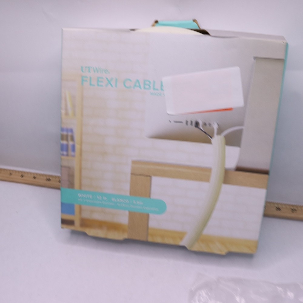 UT Wire 12 ft. Flexi Cable Wrap, White