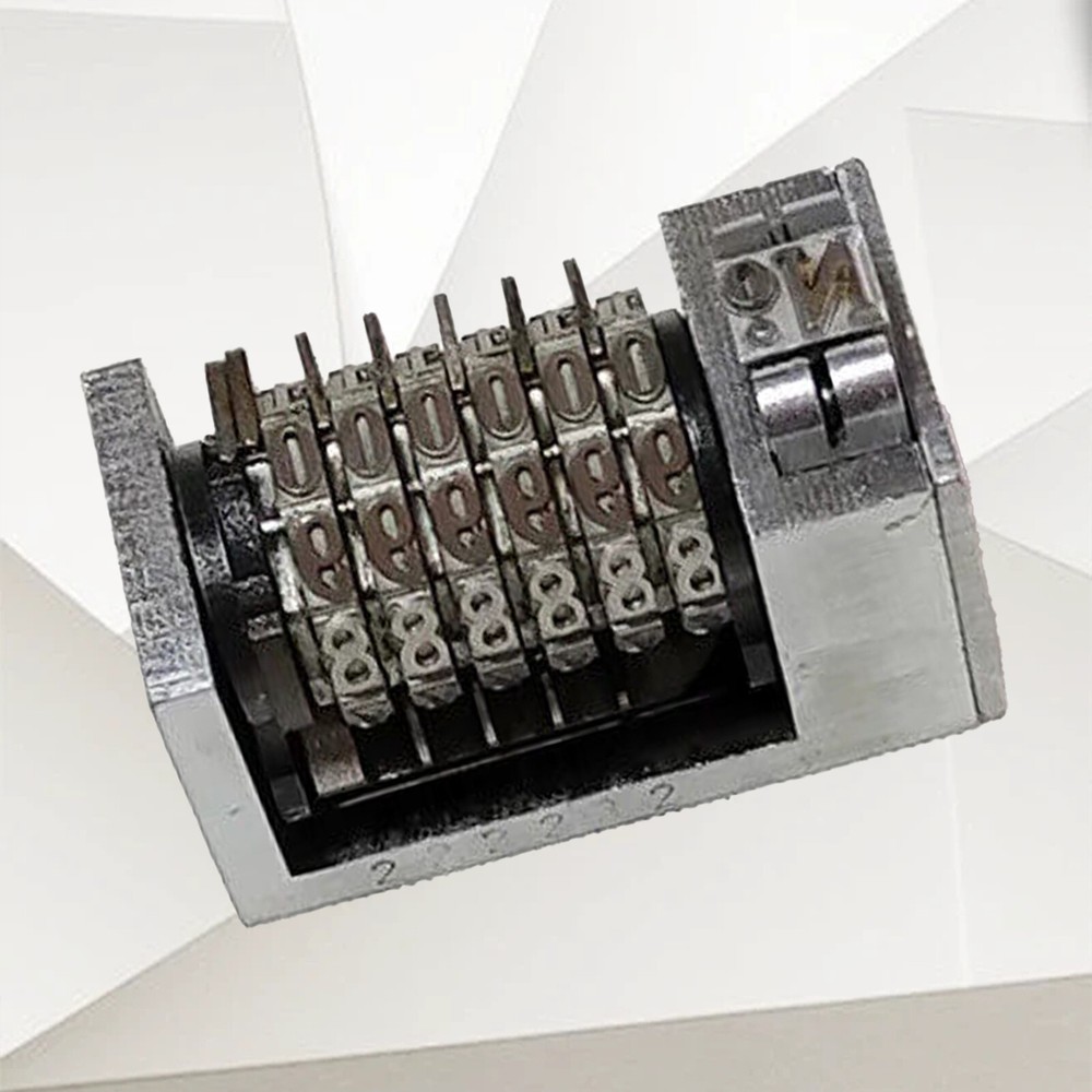 6Digit 4X8 Roman Backward Printing Machine Mini Small Printer Numbering Machine