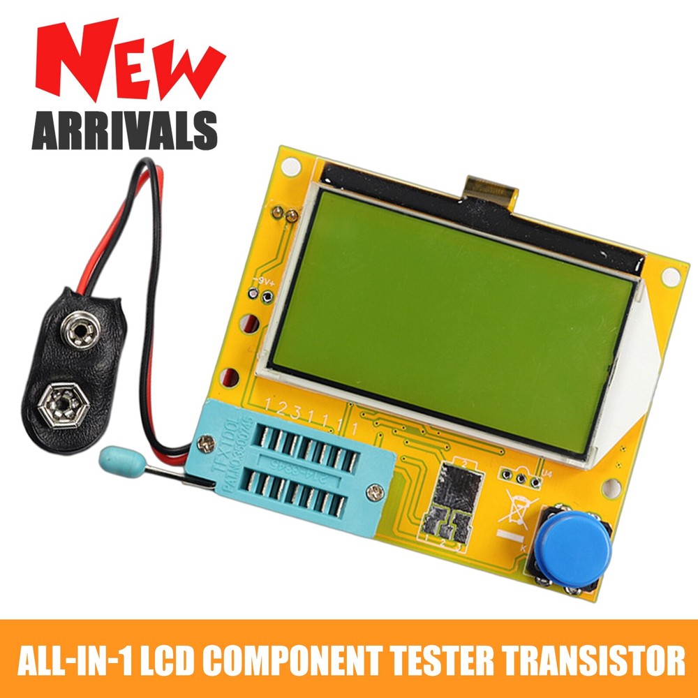 NEW All-in-1 LCD Component Tester Transistor Diode Capacitance ESR Meter Testing