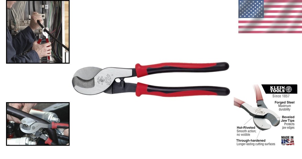 Professional Cable Cutter with Shear-Type Jaws