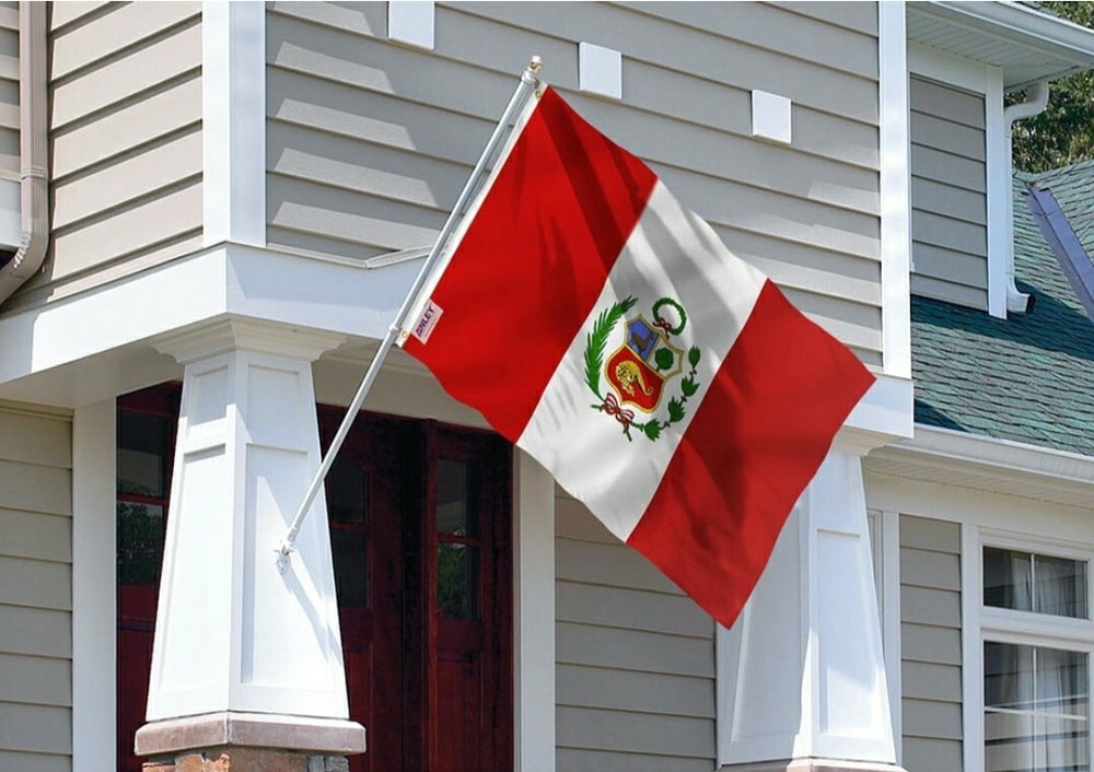 Peru Flag Size 3x5 Polyester