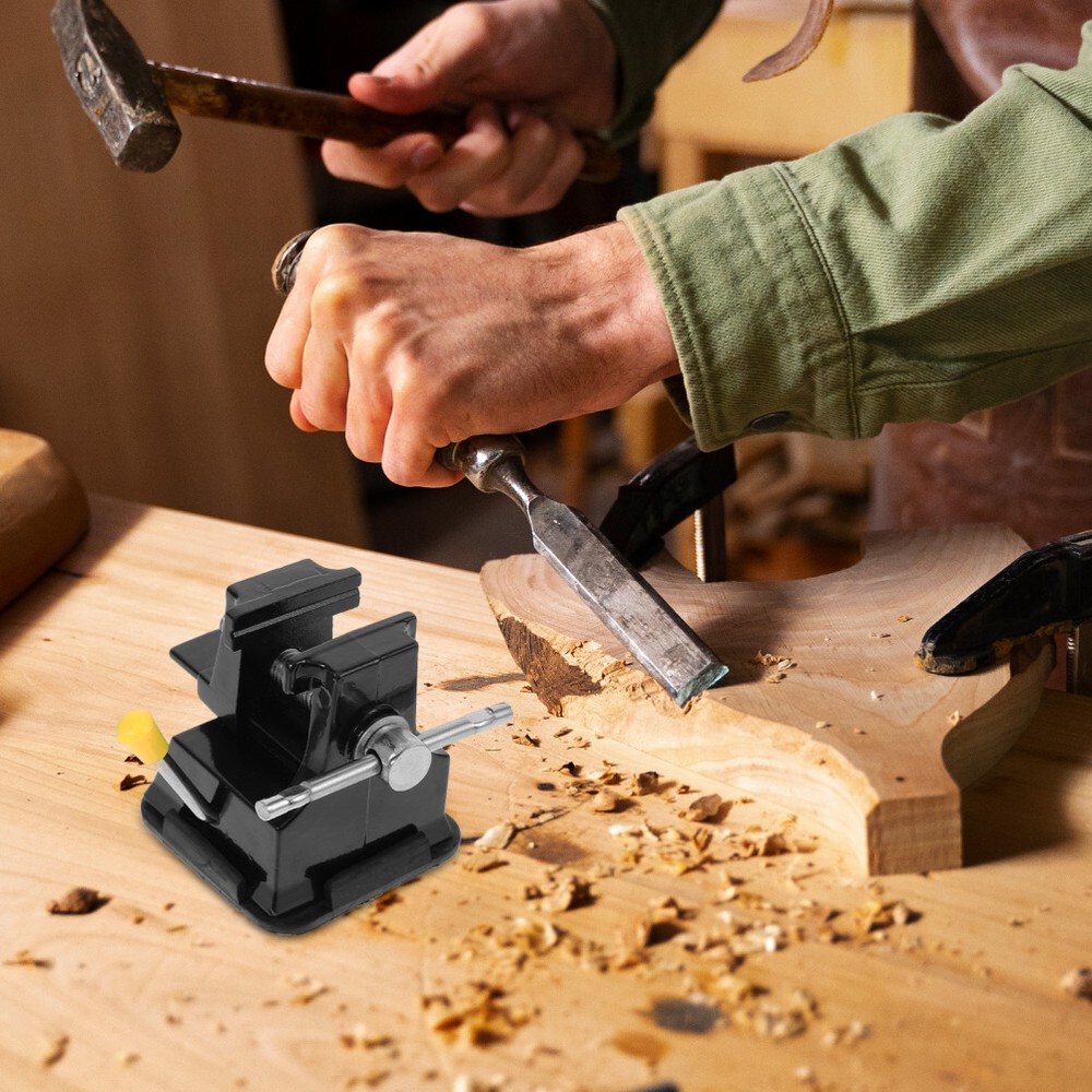 Mini Small Vice Miniature Table Bench Vise Chisel Cutting Carving Suction Base
