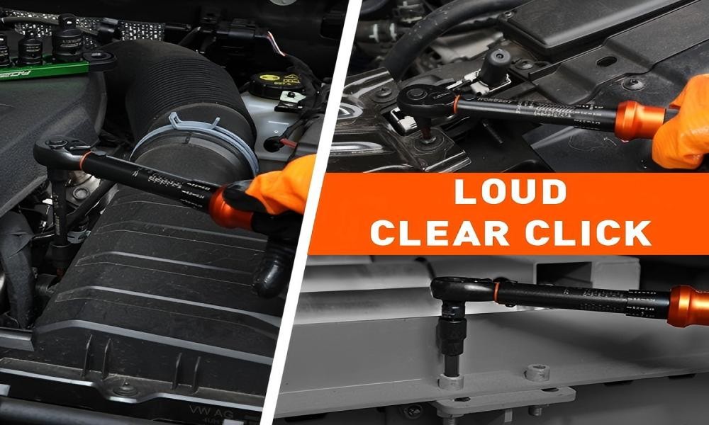 Torque Wrench Adjustable Torque Wrench 1/2" & 3/8" & 1/4" Drive Reversible Cr-V