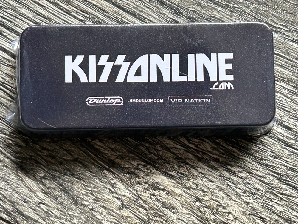 KISS Guitar Pick 4pc Set Sealed Tin The Tour 2012 Concert VIP Meet & Greet
