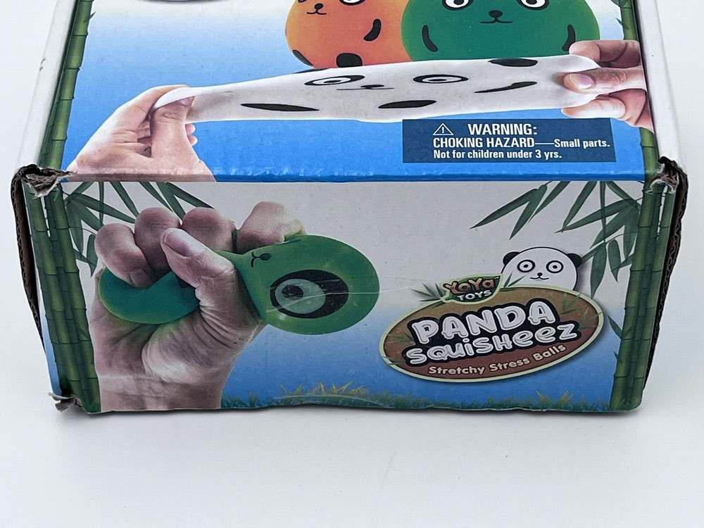 Squeezable Panda (4 Pack) Furry Foam Plush Stress Balls
