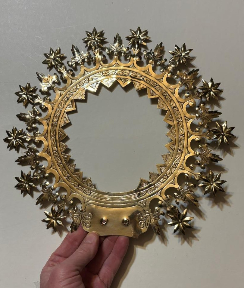 Large Halo Crown for Religious Statue (12" diam.) Mary, Jesus (H826) chalice co.