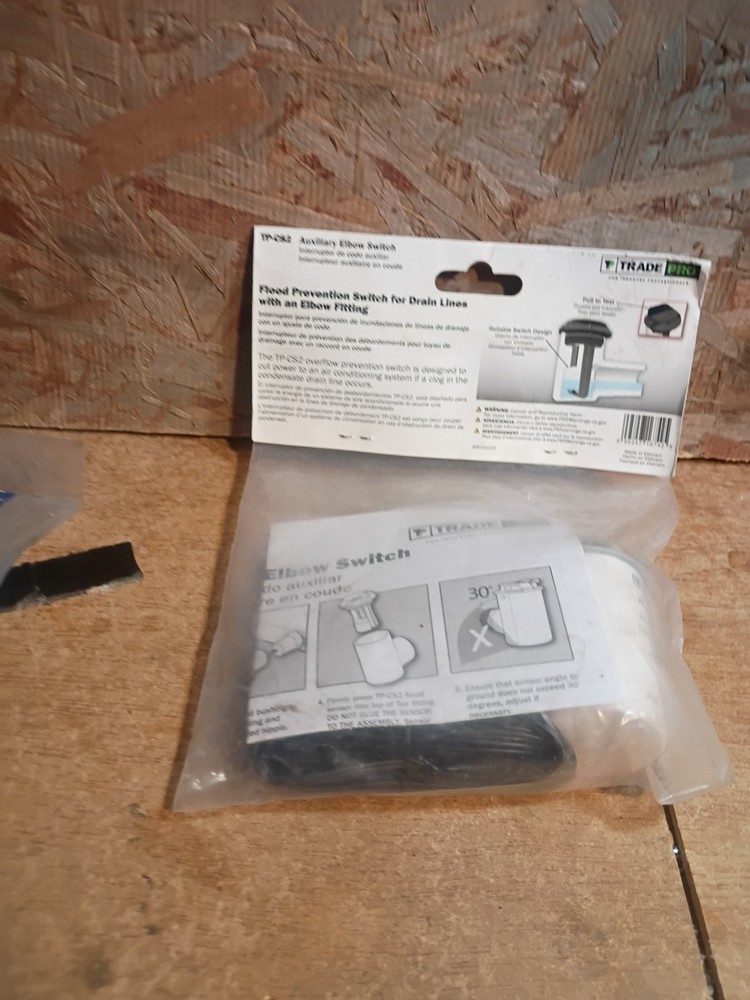 Condensate Drain Line Switch TP-CS2 Overflow Protection