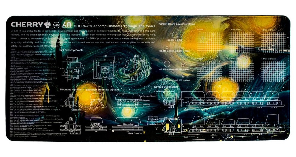 Cherry MX Deskmat - Starry Night