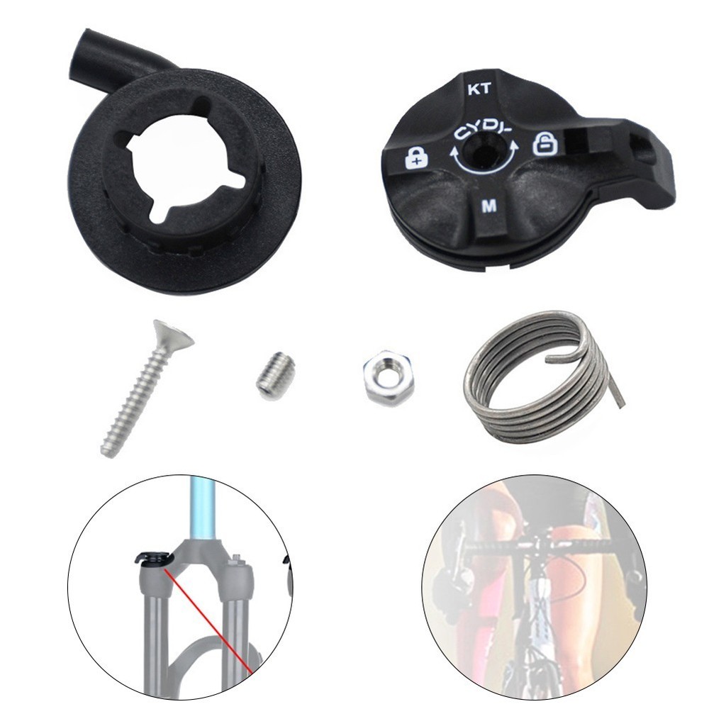 Bike Fork Switch Remote Switch Spring Stud Wire Controller Aluminum Alloy