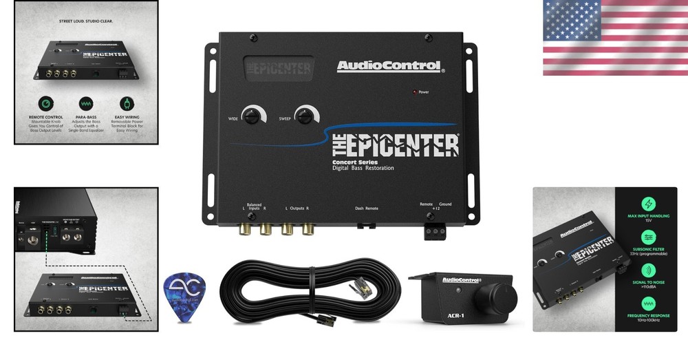 EPICENTER Digital Bass Restoration Control Processor - Black