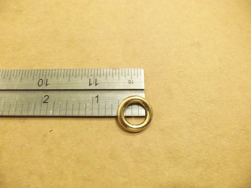 3/8" Solid Brass O Rings (Pack Of 25)