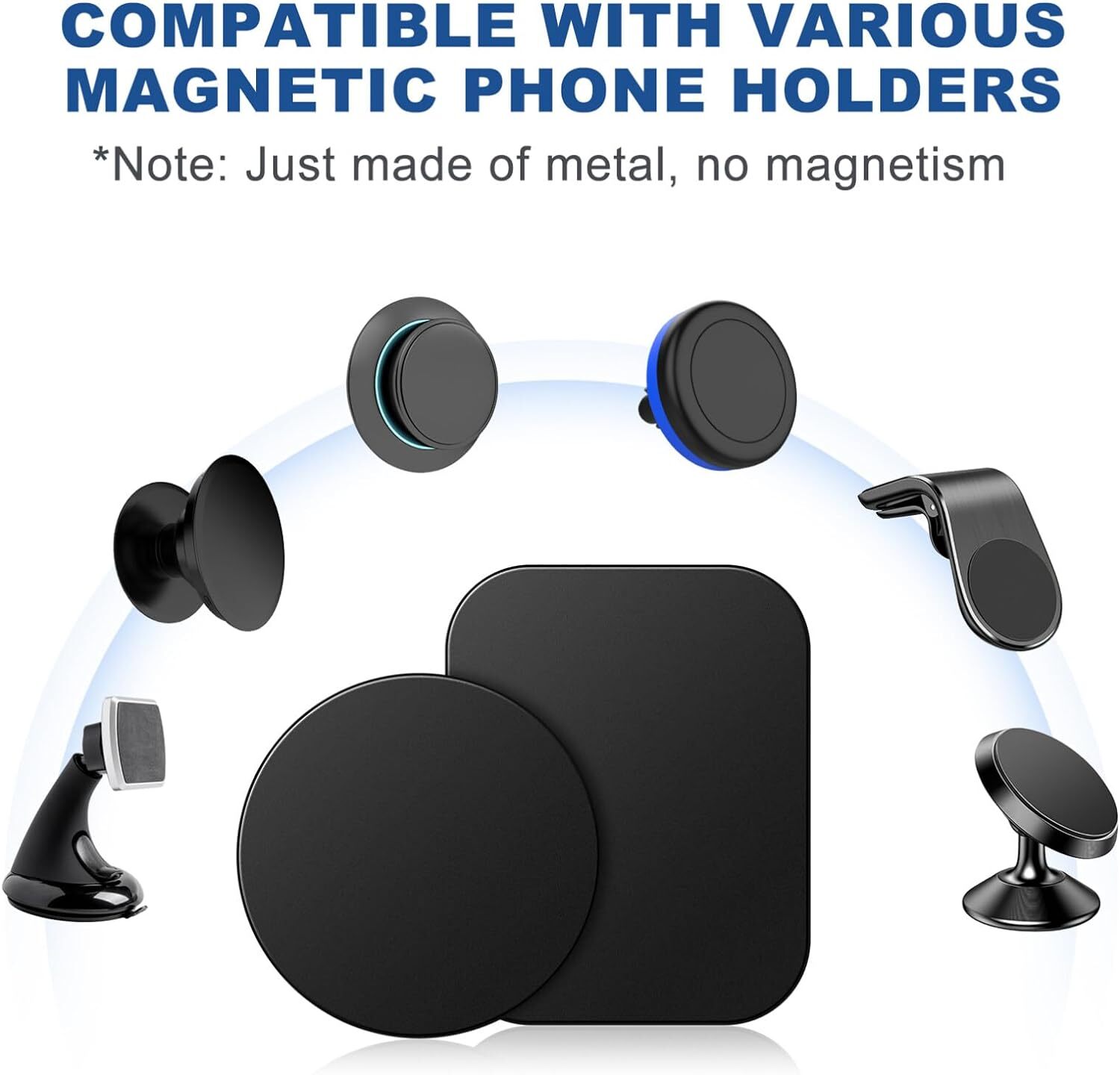 Metal Plates Adhesive Sticker Replace For Magnetic Car Mount Phone Holder LOT