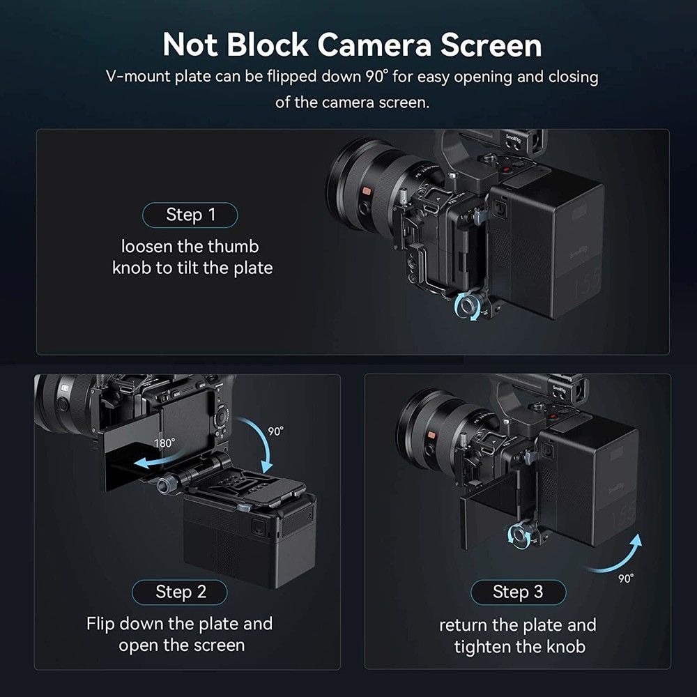 SmallRig Advanced Compact V-Mount Battery All-in-one Mounting System Solution