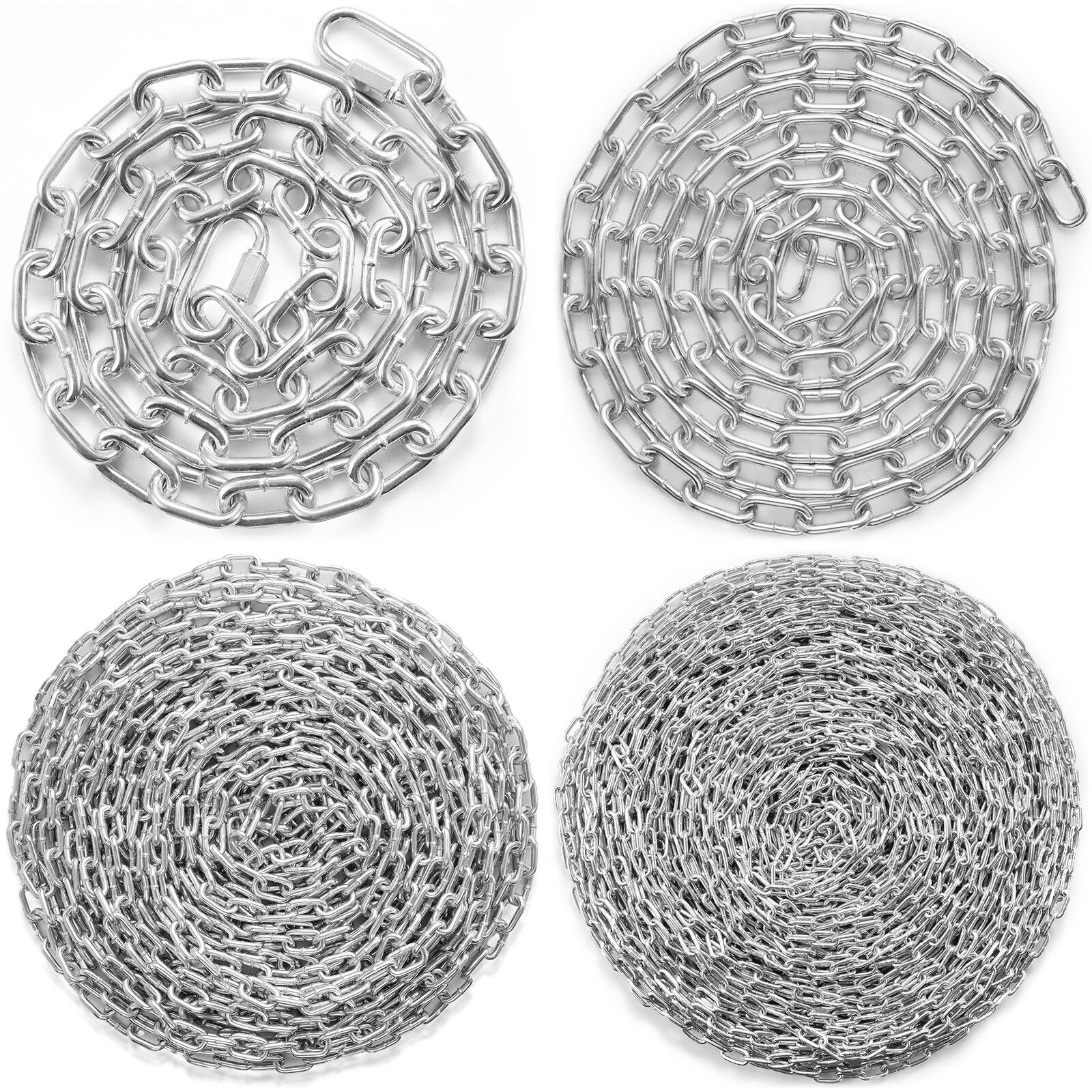 Uimoso Zinc Plated Proof Coil Chain 3/16",5/16",1/8" Carbon Steel Chain Sling