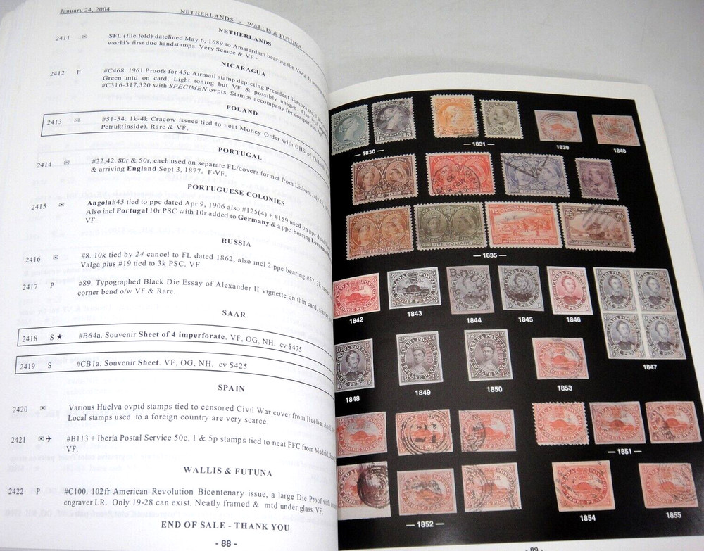 Firby Stamp Auction Catalog 2004 BC Post Confederation Express Mails History