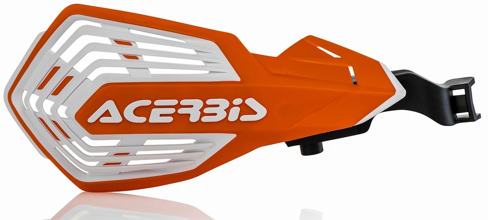 Acerbis - 2801976816 - K-Future Handguards, Orange/White